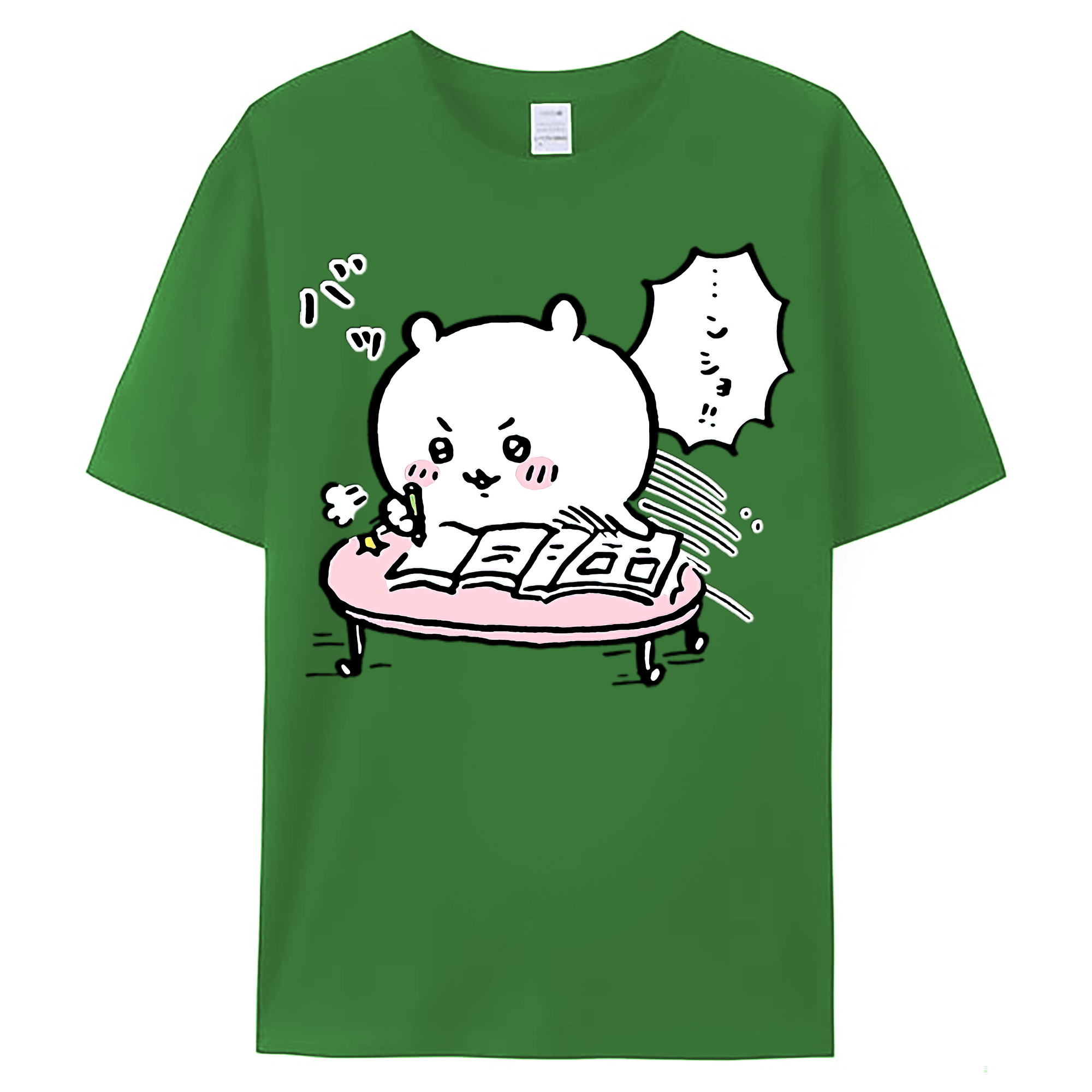 （画像用） ちいかわ ちいかわ Chii-kawa chiikawa レディースカジュアルプリントTシャツ（綿100％）